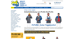 Desktop Screenshot of berufskleider.ch